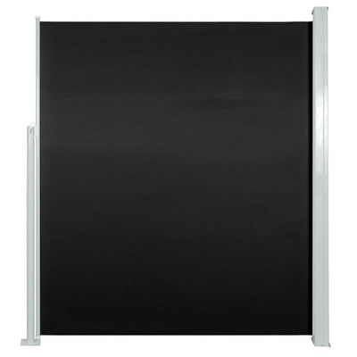 Sisäänvedettävä terassin sivumarkiisi 160x300 cm musta