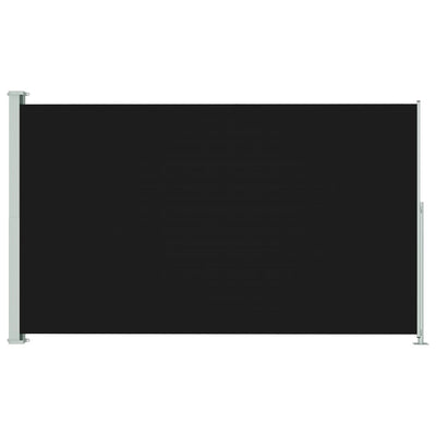 Sisäänvedettävä terassin sivumarkiisi 180x300 cm musta