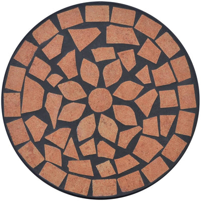 Sivupöytä/kasviteline mosaiikki terrakotta