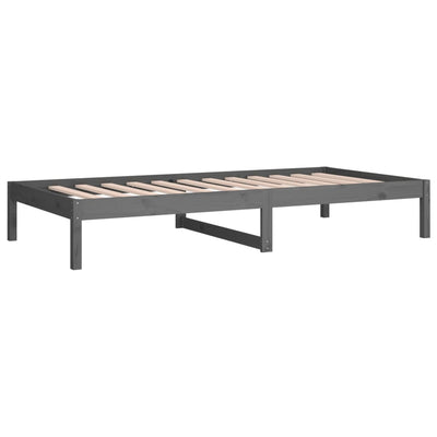 Sohvasänky harmaa 90x190 cm Single täysi mänty