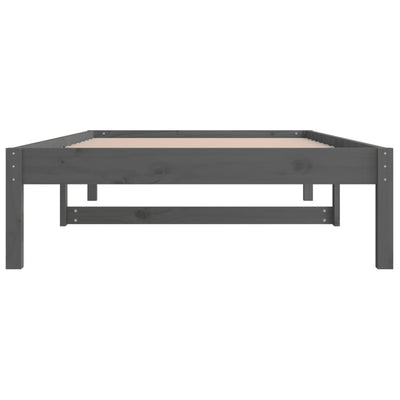 Sohvasänky harmaa 90x190 cm Single täysi mänty