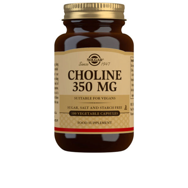 Solgar Choline 350 Mg 100 Vegetable Capsules | Vuodevaatteet.fi