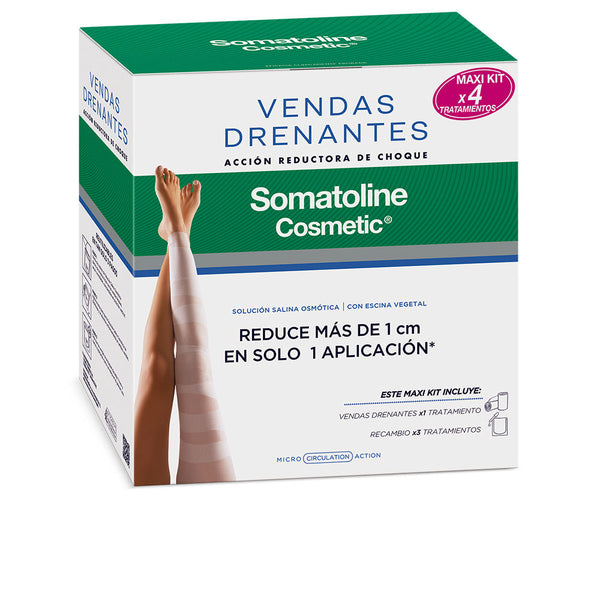 Somatoline Cosmetic Draining bandages complete kit shock reducing action lot 4 kpl | Vuodevaatteet.fi