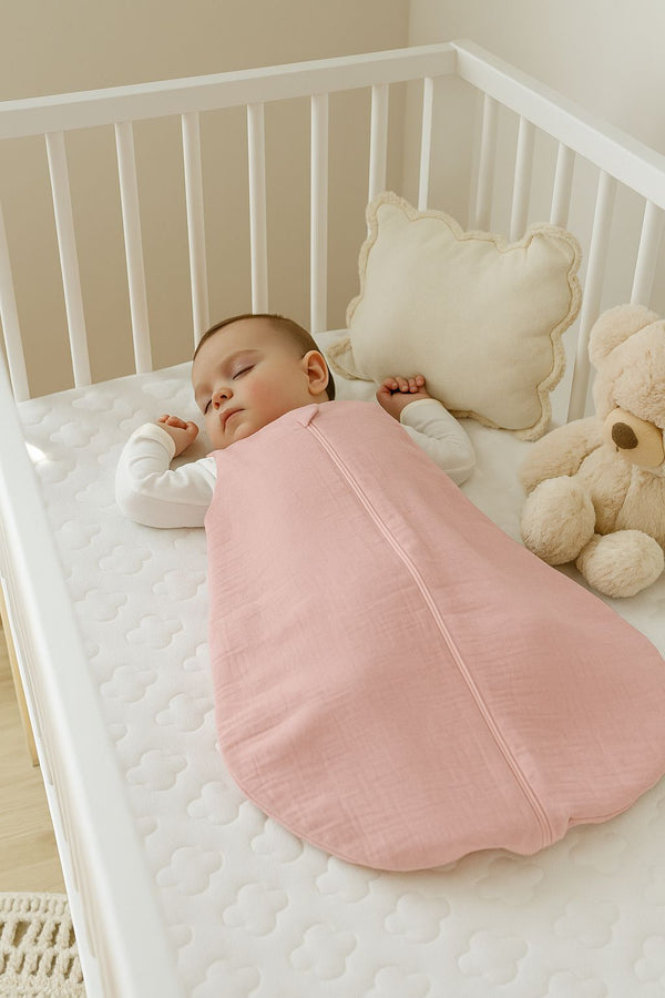 My Sweet Baby - Musliininen vauvan kesämakuupussi 6–12 kuukautta M Tog 1.0 - pastellinvaaleanpunainen