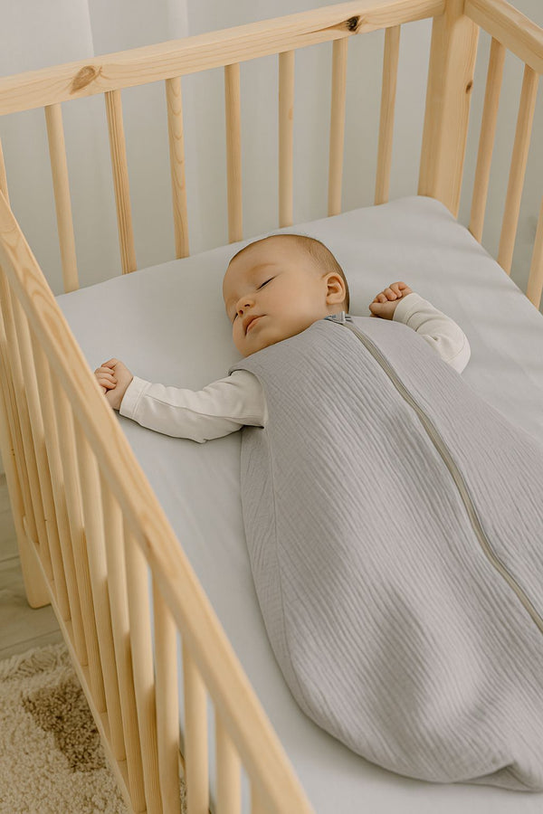My Sweet Baby - Musliininen vauvan unipussi 0–6 kuukautta S kesäksi Tog 1.0 - harmaa