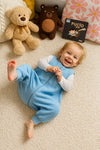 My Sweet Baby - Musliininen vauvan unipussi jaloilla L 9–24 kuukautta kesäksi Tog 1.0 - sininen