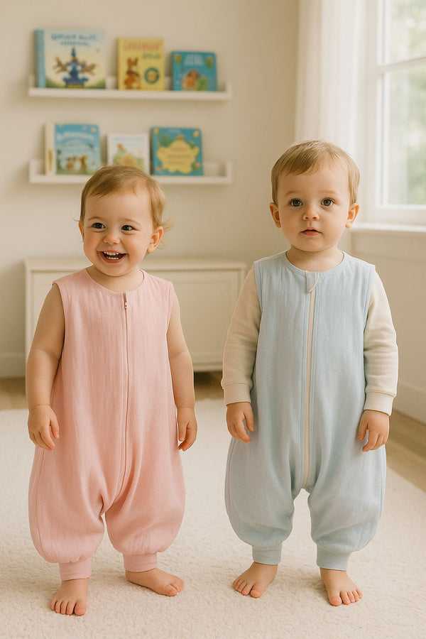 My Sweet Baby - Musliininen vauvan kesämakuupussi jaloilla L 9–24 kuukautta Tog 1.0 - pastellinvaaleanpunainen