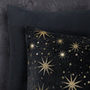 Pussilakanasetti Glamour Flanel Stars Foil Musta