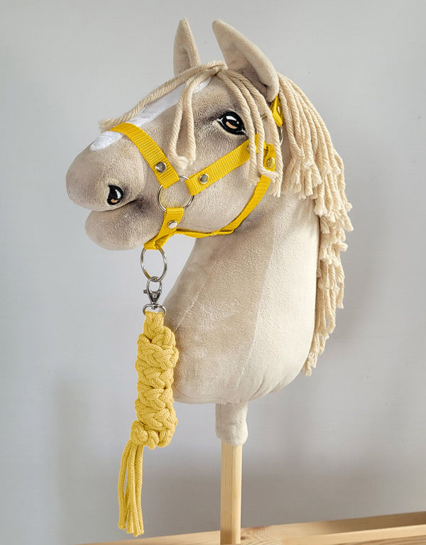 Super Hobby Horse - Hobby Horse -talutushihna kaksinkertaisesta narusta keltainen