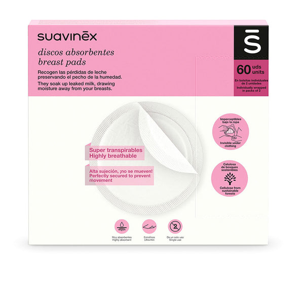 Suavinex Discos protegesenos luonnon 60 kpl | Vuodevaatteet.fi