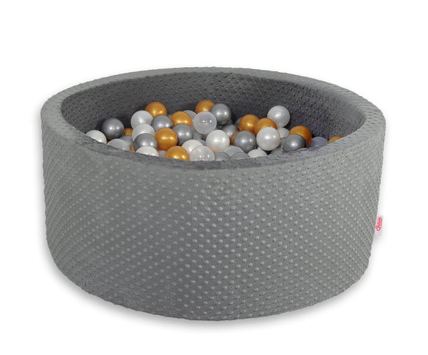 Bobono - Pallomeri minky 40 cm 200 palloa tummanharmaa