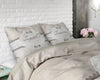 Taupe puuvilla pussilakanasetti Suite 2