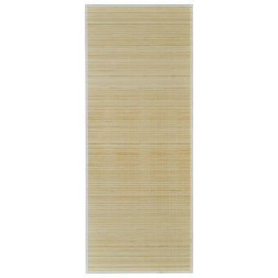 Suorakulmainen luonnollinen bambumatto 80x300 cm