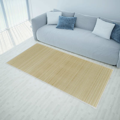 Suorakulmainen luonnollinen bambumatto 80x300 cm