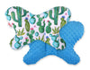 Bobono - Kaksipuolinen iskuja vaimentava tyyny Butterfly - kaktus/turkoosi
