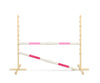 Super Hobby Horse - Hobby Horse -estetolppa 160 cm, k-120 cm, kahdella puomilla, vaaleanpunainen ja pinkki