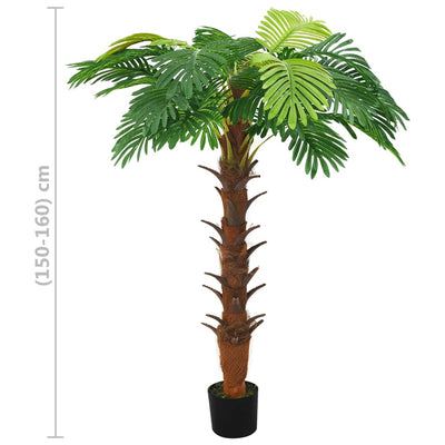 Tekokasvi japaninkäpypalmu ruukulla 160 cm vihreä