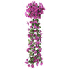 Tekokukkaseppeleet 3 kpl vaalea violetti 85 cm