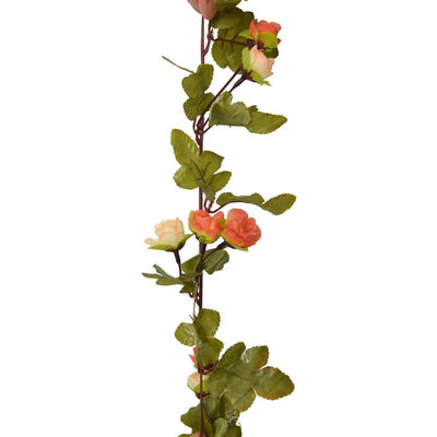 Tekokukkaseppeleet 6 kpl auringonlaskun punainen 215 cm