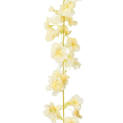 Tekokukkaseppeleet 6 kpl samppanja 180 cm
