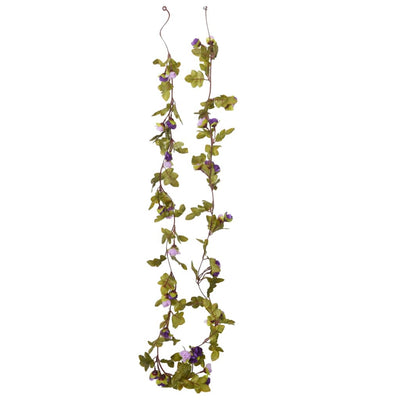 Tekokukkaseppeleet 6 kpl vaalea violetti 215 cm