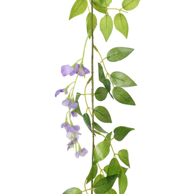 Tekokukkaseppeleet 6 kpl violetti 200 cm