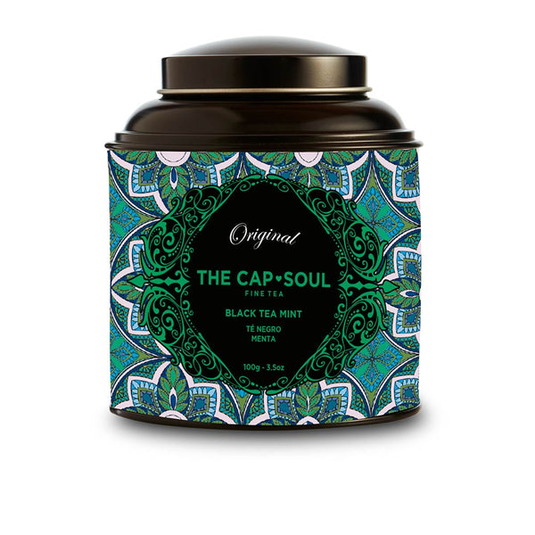 The Capsoul Té Granel Negro Menta 100 Gr | Vuodevaatteet.fi