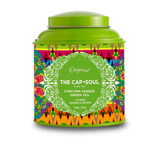 The Capsoul Té Granel Verde, Jengibre & Cúrcuma 100 Gr | Vuodevaatteet.fi