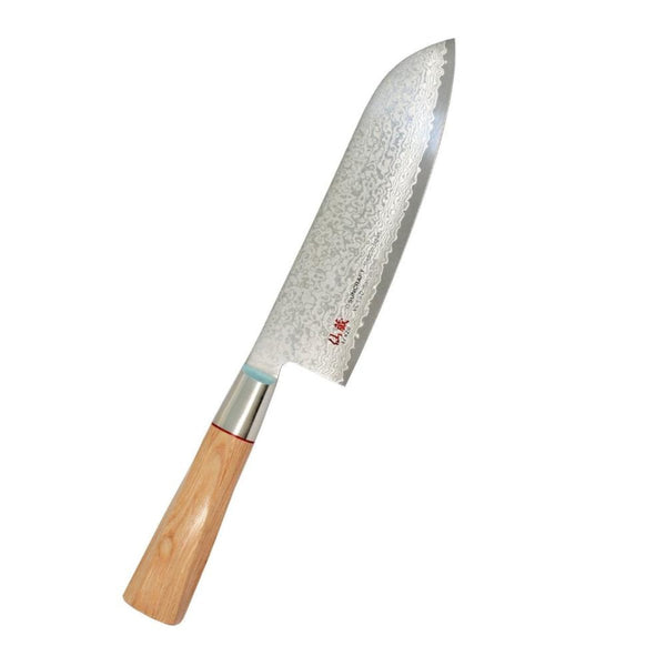 Suncraft Senzo Damascus Twisted Octagon Santoku, 17 cm