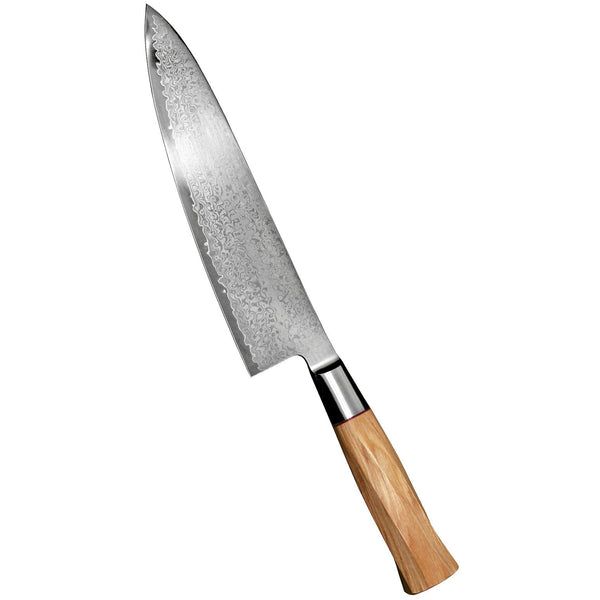 Suncraft Senzo Damascus Twisted Octagon Kokkiveitsi, 20 cm