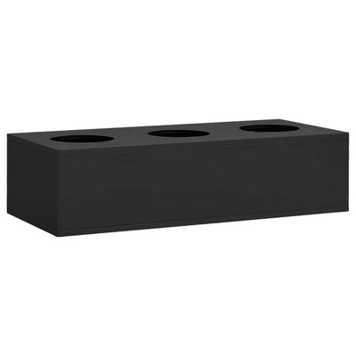 Toimiston kukkalaatikko antrasiitti 90x40x23 cm teräs - Vuodevaatteet