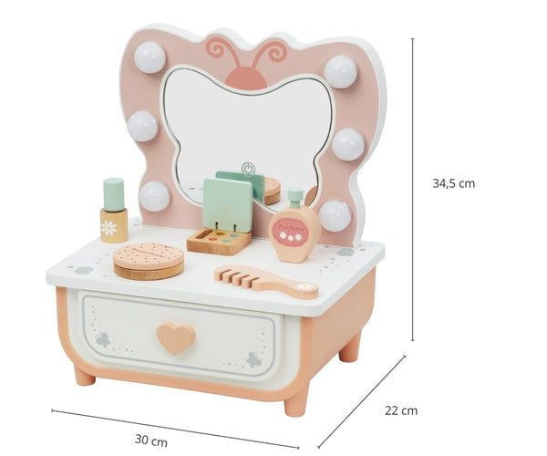 Tooky Toy - Tooky Toy Tp528 Pienen prinsessan peilipöytä Perhonen