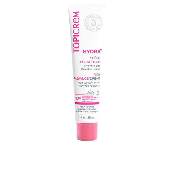 Topicrem Hydra+ Rich Illuminating Moisturizing Cream 40Ml | Vuodevaatteet.fi