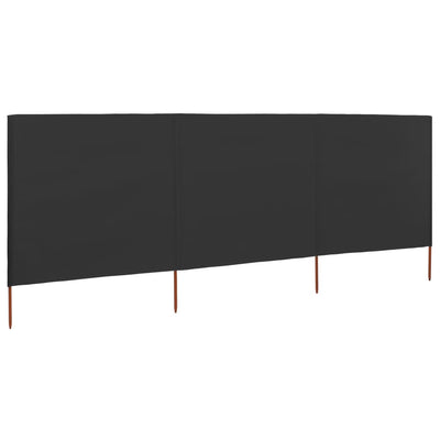 Tuulensuojakangas 3 paneelilla 400x160 cm antrasiitti
