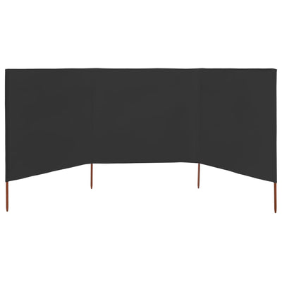Tuulensuojakangas 3 paneelilla 400x160 cm antrasiitti