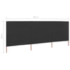 Tuulensuojakangas 3 paneelilla 400x160 cm antrasiitti