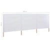 Tuulensuojakangas 3 paneelilla 400x160 cm hiekanvalkoinen