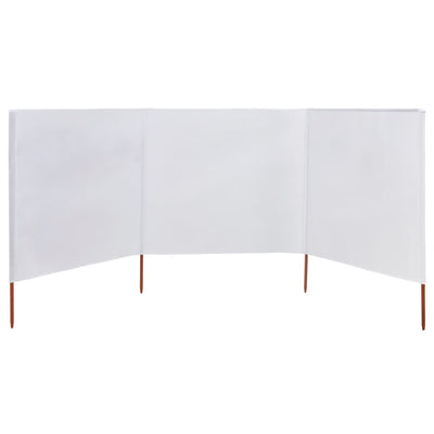 Tuulensuojakangas 3 paneelilla 400x80 cm hiekan valkoinen