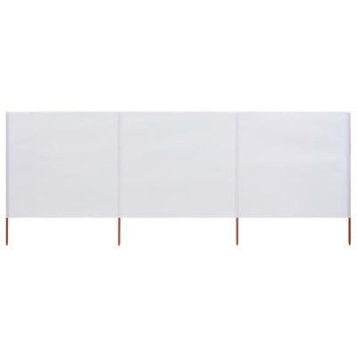 Tuulensuojakangas 3 paneelilla 400x80 cm hiekan valkoinen