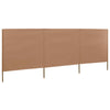 Tuulensuojakangas 3 paneelilla 400x80 cm ruskeanharmaa