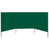 Tuulensuojakangas 3 paneelilla 400x80 cm vihreä