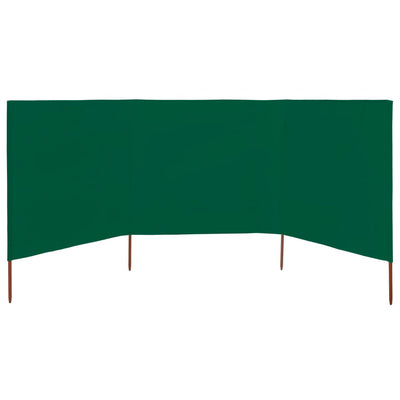 Tuulensuojakangas 3 paneelilla 400x80 cm vihreä