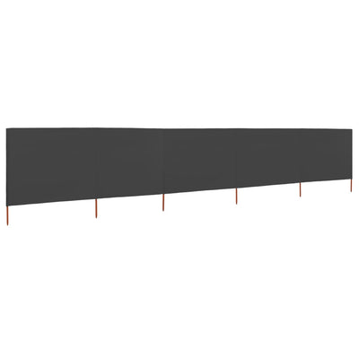Tuulensuojakangas 5 paneelilla 600x120 cm antrasiitti