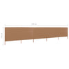 Tuulensuojakangas 5 paneelilla 600x120 cm ruskeanharmaa