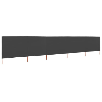 Tuulensuojakangas 5 paneelilla 600x160 cm antrasiitti