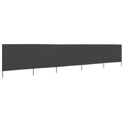 Tuulensuojakangas 5 paneelilla 600x80 cm antrasiitti