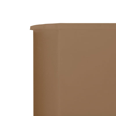 Tuulensuojakangas 6 paneelilla 800 x 80 cm ruskeanharmaa