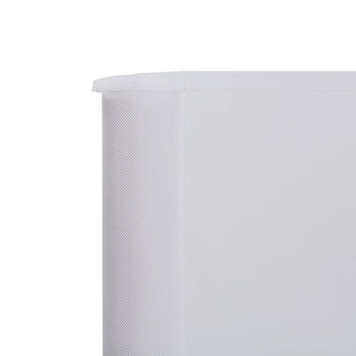 Tuulensuojakangas 6 paneelilla 800 x 80 cm valkoinen