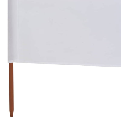 Tuulensuojakangas 6 paneelilla 800 x 80 cm valkoinen