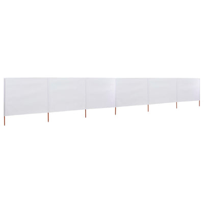 Tuulensuojakangas 6 paneelilla 800x120 cm hiekanvalkoinen